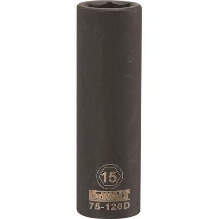 STANLEY Stanley Tools 228384 15mm Impact Socket - 0.5 in. Drive 228384